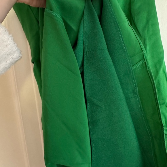 Cinq à Sept Green Lizzy Draped Silk Mini Dress sz 0 - Picture 11 of 13